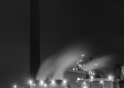 Port Talbot steelworks at night